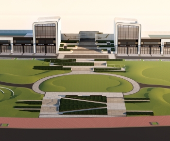 Modern Park Landscape-ID:480060688