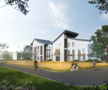 New Chinese Style Public Building-ID:131380081