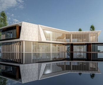 Modern Appearance Of Commercial Building-ID:648636104