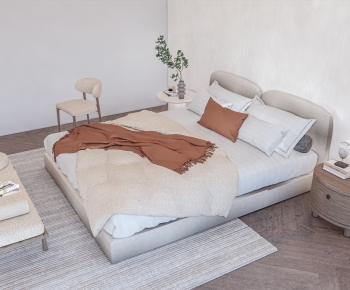 Modern Double Bed-ID:525170094