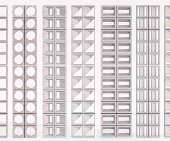Modern Cement Brick Screen Partition-ID:670228007