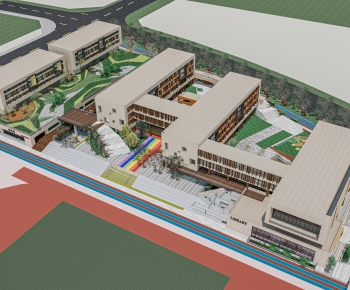 Modern Architectural Bird's-eye View Planning-ID:126159238