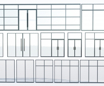 Modern Glass Screen Partition-ID:365099929