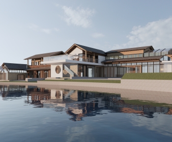 New Chinese Style Appearance Of Commercial Building-ID:701270101