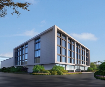 现代办公楼建筑外观-ID:956680847