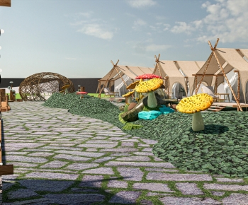 Modern Park Landscape-ID:979563959