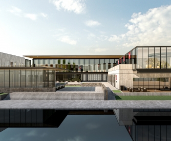 Modern Appearance Of Commercial Building-ID:614211082