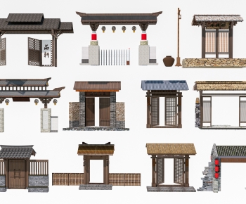Chinese Style Facade Element-ID:380346068