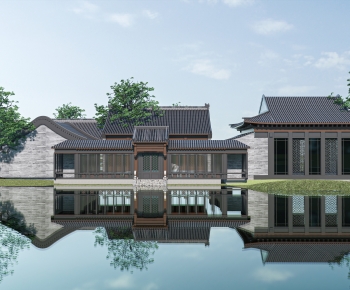 中式古建大门门头-ID:890569935