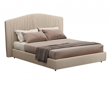 Modern Double Bed-ID:444123032