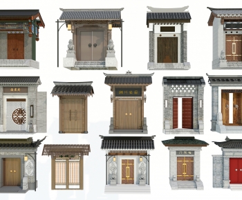 Chinese Style Facade Element-ID:887130029