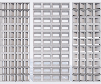 Modern Cement Brick Screen Partition-ID:554003953