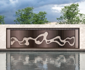 New Chinese Style Landscape Wall-ID:350714926