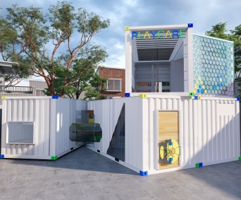 Modern Appearance Of Commercial Building-ID:290210968