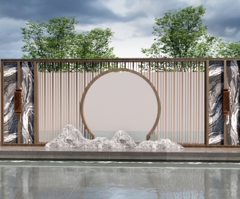 New Chinese Style Landscape Wall-ID:999388935