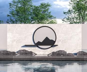 New Chinese Style Landscape Wall-ID:742208007