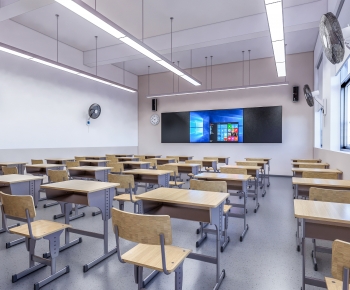 Modern School Classrooms-ID:220298051