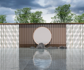 New Chinese Style Landscape Wall-ID:534291985