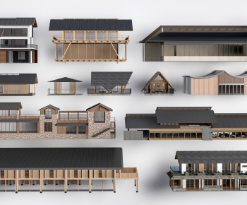 New Chinese Style Appearance Of Commercial Building-ID:418993956