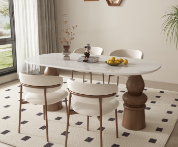 Modern Dining Table And Chairs-ID:618499991