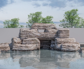 Modern Rockery Waterscape-ID:582206969