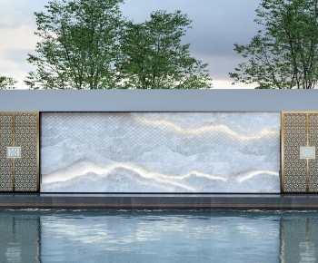 New Chinese Style Landscape Wall-ID:165007111