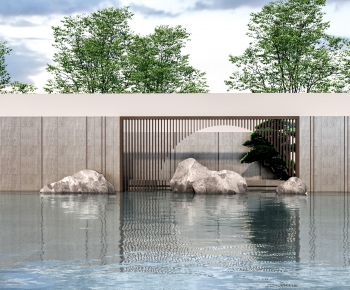 New Chinese Style Landscape Wall-ID:467801098