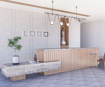 Modern Reception Desk-ID:880940042