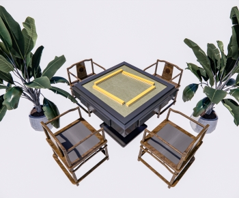 New Chinese Style Mahjong Tables And Chairs-ID:543066021