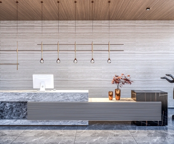Modern Reception Desk-ID:817490106