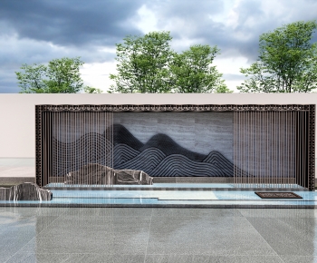 New Chinese Style Landscape Wall-ID:748627906