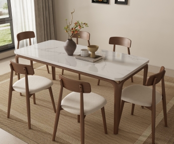 Modern Dining Table And Chairs-ID:663840812