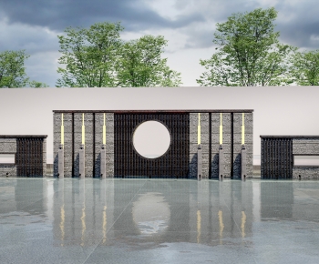 New Chinese Style Landscape Wall-ID:430233963