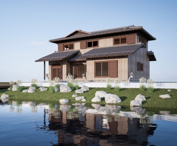 New Chinese Style Appearance Of Commercial Building-ID:133733996