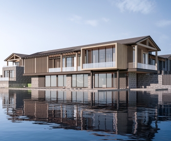 New Chinese Style Appearance Of Commercial Building-ID:351524115