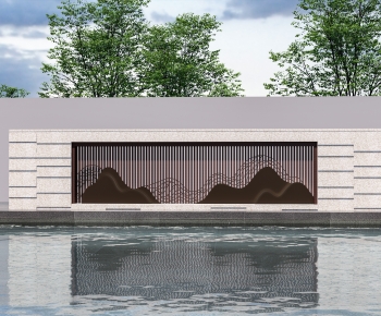 New Chinese Style Landscape Wall-ID:929902089