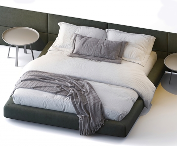 Modern Double Bed-ID:936378966