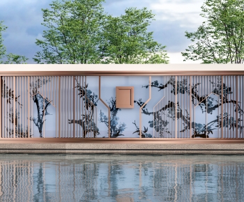 New Chinese Style Landscape Wall-ID:682734011