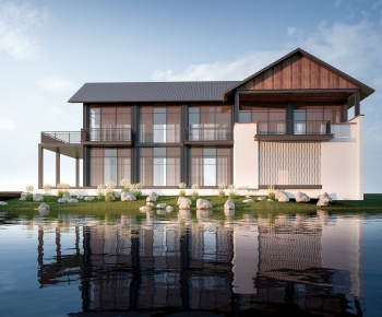 New Chinese Style Appearance Of Commercial Building-ID:218183996