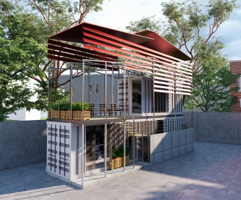 Modern Appearance Of Commercial Building-ID:721719987