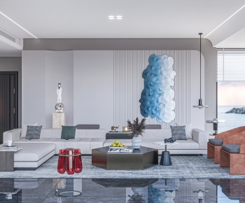 Modern A Living Room-ID:974379068