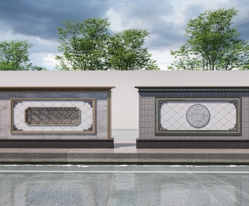 Chinese Style Landscape Wall-ID:224947933