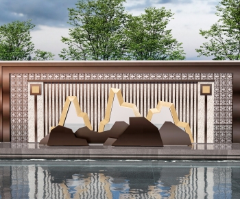 New Chinese Style Landscape Wall-ID:757311114