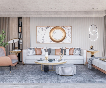 Modern A Living Room-ID:270932918