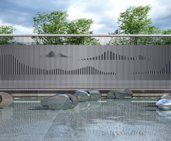 New Chinese Style Landscape Wall-ID:154056079