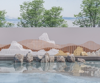 New Chinese Style Rockery Waterscape-ID:207389126