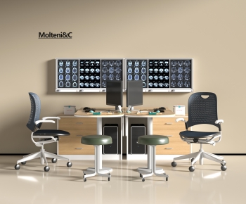 Modern Office Desk And Chair-ID:682383068