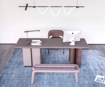 Modern Computer Desk And Chair-ID:419907098