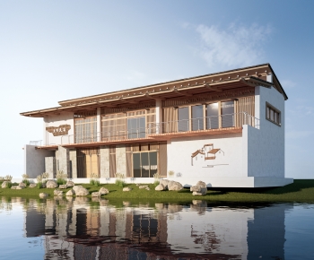 New Chinese Style Appearance Of Commercial Building-ID:741554026