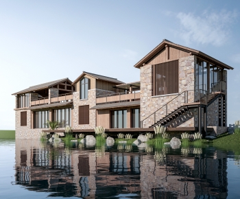 New Chinese Style Appearance Of Commercial Building-ID:141402015